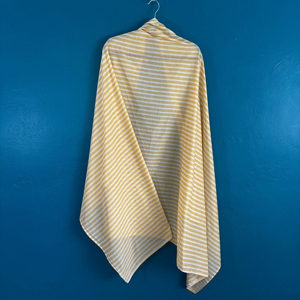 acacia swimwear Yellow and White Striped Sarong / Pareo